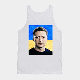 Volodymyr Zelenskyy Graphic Poster Ukrainian President Art Print Tank Top